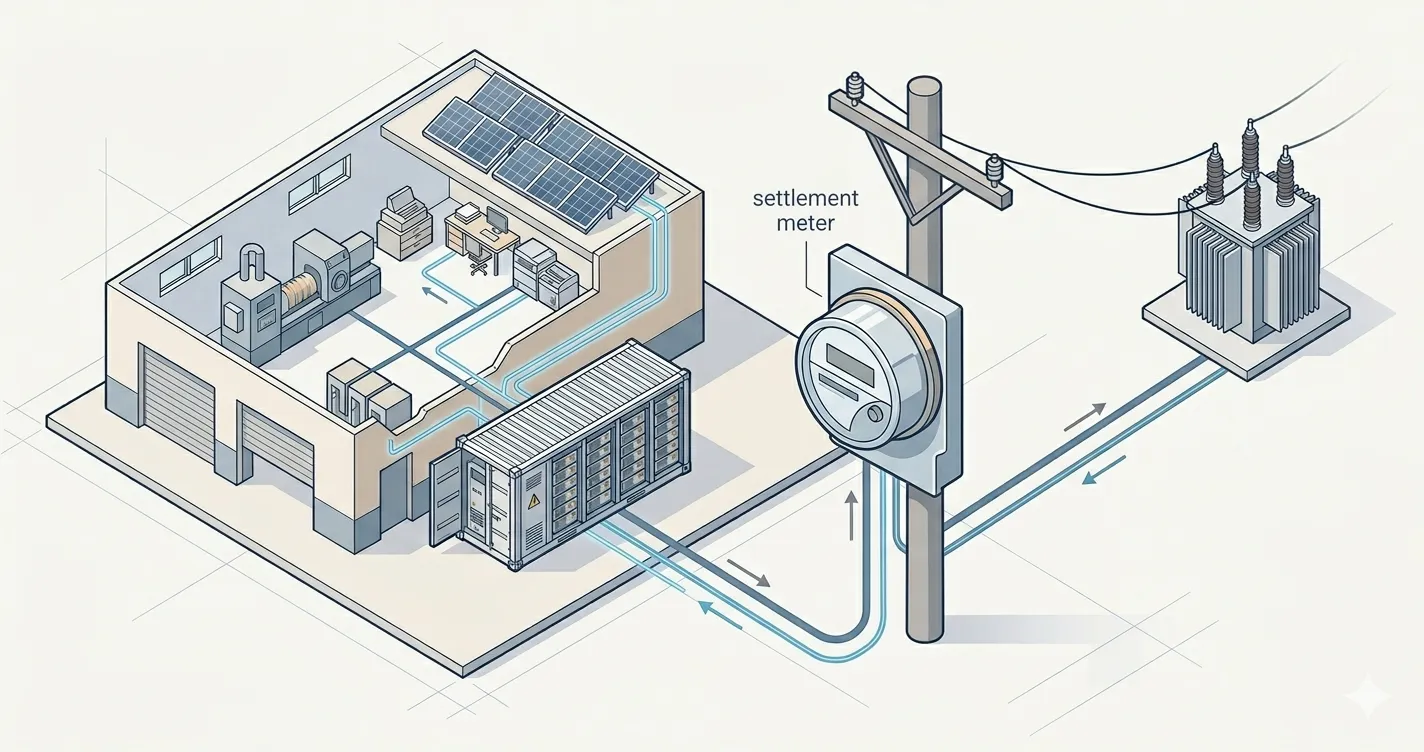 Behind the Meter and Front of the Meter in BESS
